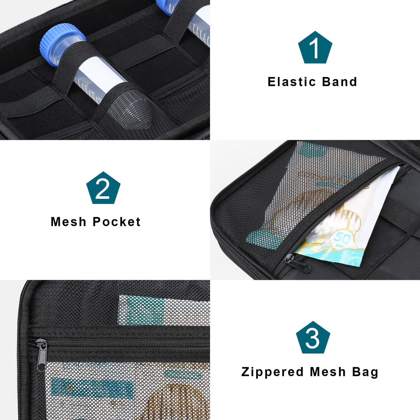 Canboc Diabetic Supplies Travel Case, Carrying Organizer for Glucose Meter, Blood Sugar Test Strips