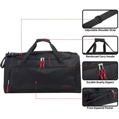 Canboc 24 Inch Lightweight Canvas Duffle Traveling Bags