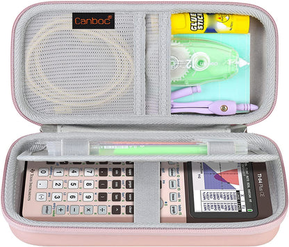 Canboc Hard Carrying Case for Texas Instruments Ti-84 Plus CE/Ti-84 Plus/TI-83 Plus/Casio FX-9750GII Graphing Calculator