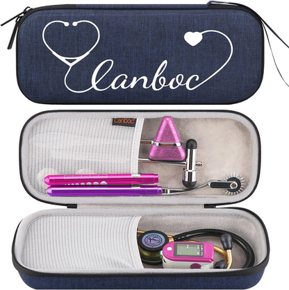 Canboc Hard Stethoscope Case for 3M Littmann Classic III, Lightweight II S.E, Cardiology IV, MDF Acoustica Stethoscope