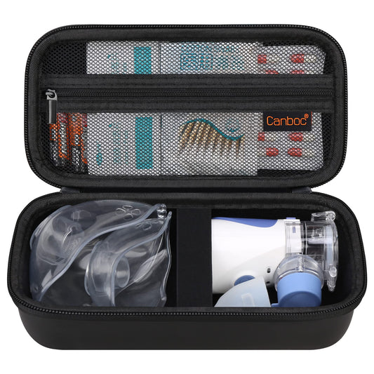 Canboc Hard Travel Case for Handheld Inhaler Nebulizer, Home Compression Nebulizer