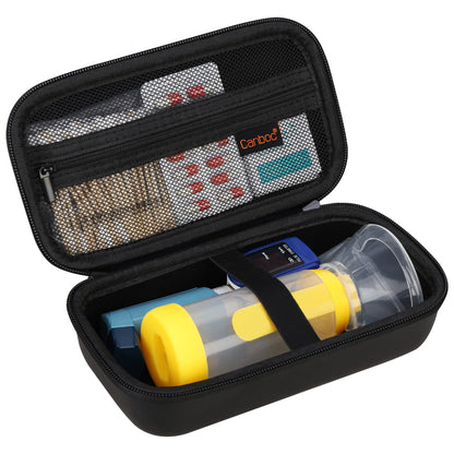 Canboc Hard Carrying Case for Asthma Inhaler, Inhaler Spacer for Adults and Kids, Masks, Travel Inhaler Case