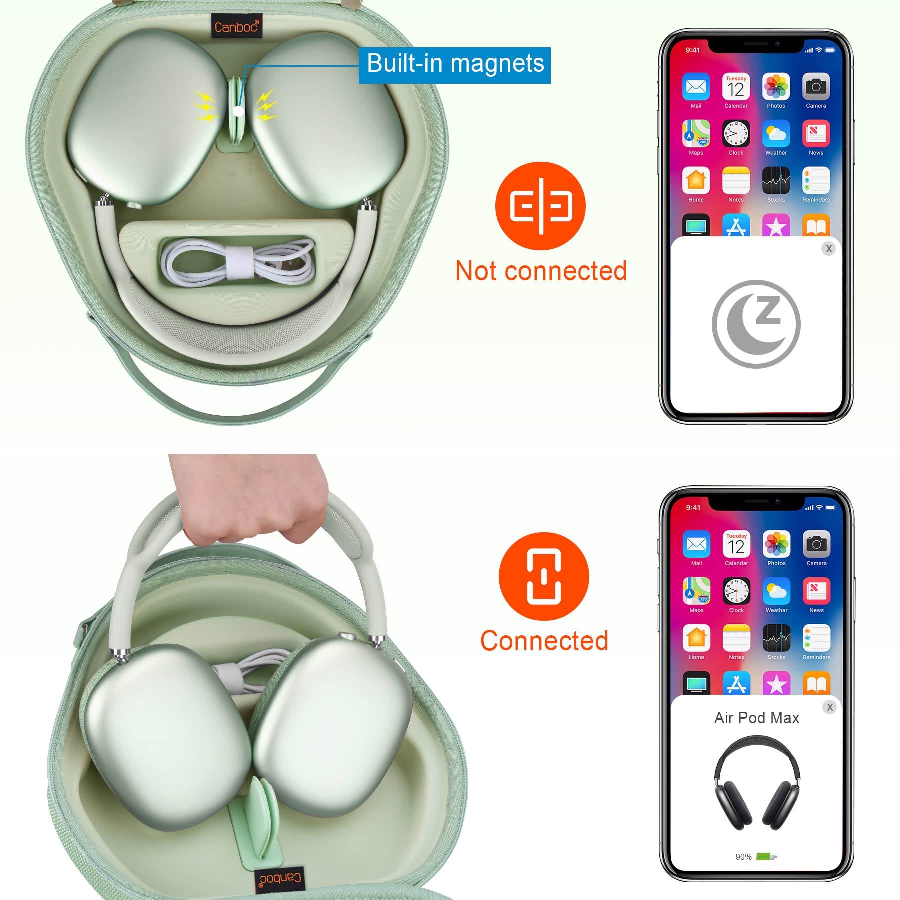 Apple over discount ear headphones case